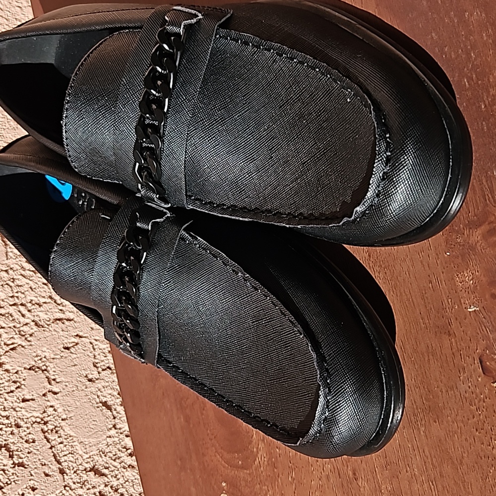 Guess Black Ciflin Loafers Dress Shoes Slip-On Size 10M - Picture 6 of 13